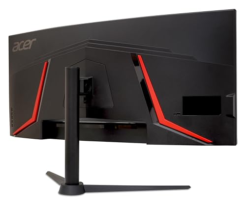 Acer Nitro XZ342CUV3 Gaming Monitor 34 Zoll (86,4 cm), UWQHD, 180Hz, Curved | 34 Zoll curved (86,4 cm Bildschirm) UWQHD, 180Hz, 1ms(VRB), HDMI 2.0, DP 1.4, höhenverstellbar, VESA