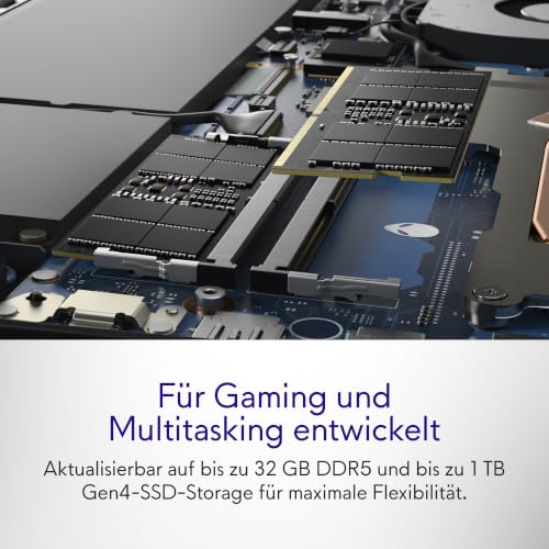 Alienware 15 Gaming Laptop - Intel Core 7 240H, RTX 5060 | 15'' WUXGA 165Hz,16GB RAM, 512GB SSD, Win 11 Home, beleuchtete Tastatur, 3 Monate Game Pass, 2 Jahre Vor-Ort-Service