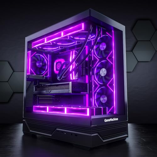 GameMachines Apex - Gaming PC - Wasserkühlung - AMD Ryzen 7 5700X - NVIDIA RTX 5070-1000GB SSD - 32GB DDR4 (Nicht RGB) - ASUS ROG Strix Mainboard - WLAN - Windows 11 Pro