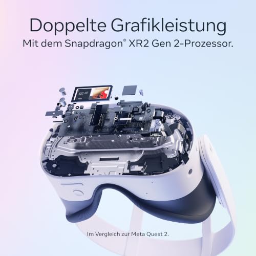 Meta Quest 3S 128 GB | VR-Headset – 33% mehr Speicher – Doppelte Grafikleistung – Virtual Reality ohne Kabel – Gorilla Tag Cardboard Monkenaut Bundle – Amazon Exclusive