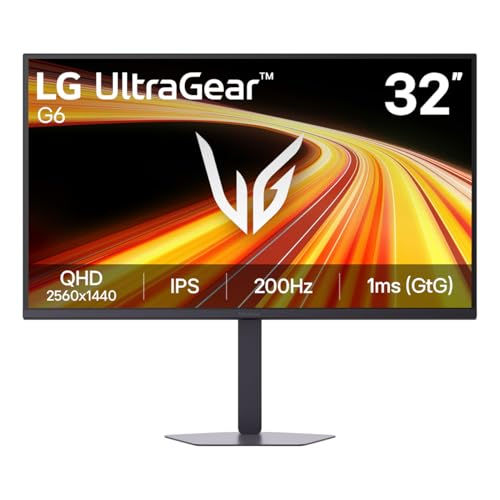 LG Ultragear™ 32G620B-B 32 Zoll WQHD IPS Gaming-Monitor, 200Hz, HDR10, AMD FreeSync Premium, 2X HDMI 2.0, 1x DisplayPort 1.4, Schwarz