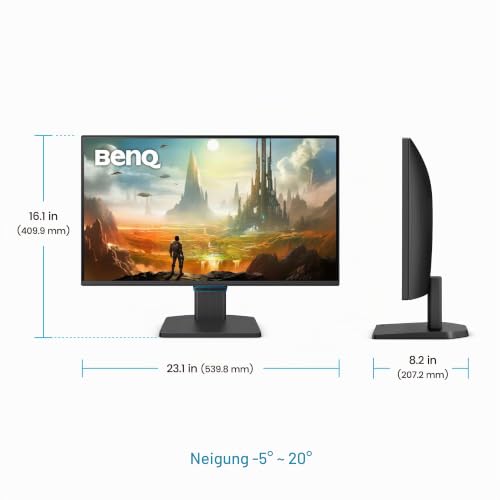 BenQ GW2490CE 23,8 Zoll 1080p FHD 144 Hz IPS Eye-Care-Monitor für das Homeoffice, USB-C, 1080 x 1920, Visual Optimizer, flimmerfrei, Low Blue Light, ultraschmaler Rahmen, TÜV-Zertifiziert, Eye-CareU