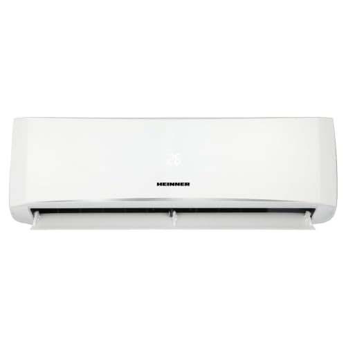 Heinner HAC-HS09WH++ Split-Klimaanlage Weiß, 9000 BTU, A++ Kühlung, A+ Heizung, Wandmontage, 8°C-Heizfunktion, Sleep, iFEEL, Smart, Dimmer, Economy, 24h Timer, Auto-Restart, Silent-Modus, für 10–15 m²