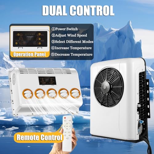 12 V/24 V LKW-Kabinen-Klimaanlage, tragbares elektrisches Wohnmobil-Split-AC-Kit für Camper und Busse