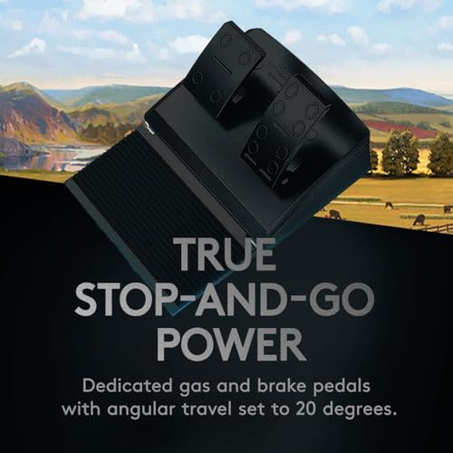 Logitech G Saitek Farm Controller | Farming Simulator Bundle: Lenkrad, Steuerkonsole, Pedale, 900°, 38+ Tasten, USB, PC/Mac - Schwarz