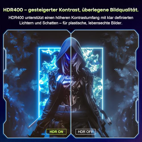 Amzfast 34 Zoll Curved Gaming Monitor, 3440x1440 UWQHD, 240Hz, 1ms MPRT, 1500R VA Curved, 21:9, 3000:1 Kontrast, 450cd/m², 131% sRGB, Adaptive Sync, Pip/PBP, HDMI2.1&DP1.4, VESA100×100, AMZG34C8 Pro