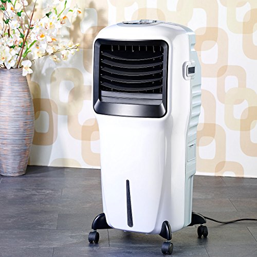 Sichler Haushaltsgeräte Kühllüfter Wohnung: Verdunstungs-Luftkühler LW-550 mit Ionisator und Timer, 20 l, 110 Watt (Klimagerät ohne Abluftschlauch, Wasserverdunster Kühlung, Air)