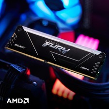 Kingston FURY Beast RGB 16GB 3600MT/s DDR4 CL17 DIMM Kit mit 2 KF436C17BB2AK2/16