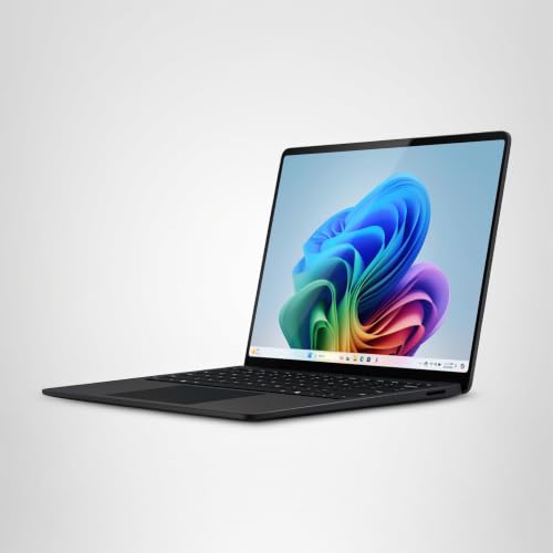 Microsoft Surface Laptop | Copilot+ PC | 15” Touchscreen | Snapdragon® X Elite (12 Kerne) | 16GB RAM | 512GB SSD | neuestes Modell, 7. Edition | Schwarz