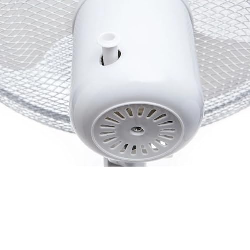 Breezeline 16 Zoll Standventilator 40 cm mit starkem Luftstrom 90° Oszillation energieeffizient starker Luftstrom Schwenkfunktion leise höhenverstellbar Sommer Ventilator Weiß