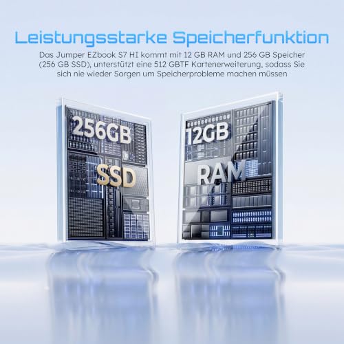 jumper 2026 15,6'' Laptop 12GB RAM 256GB ROM für Unternehmen und Studenten