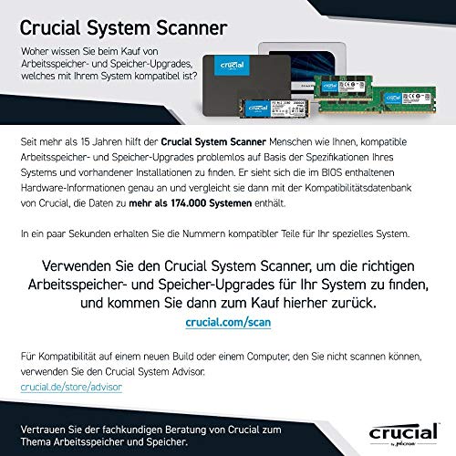 Crucial CT102464BD160B 8GB Speicher (DDR3L, 1600 MT/s, PC3L-12800, DIMM, 240-Pin)