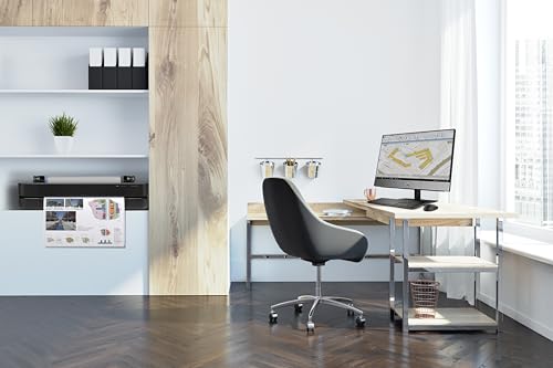HP DesignJet T250 24 Zoll (61 cm 5HB06D), Großformatdrucker, Plotter, Standard A4-A1, 76 A1-Drucke/Stunde, Wi-Fi, Ethernet, USB, 2400x1200 DPI, Recyceltes Metall, 2 Jahre Garantie, Click, Schwarz