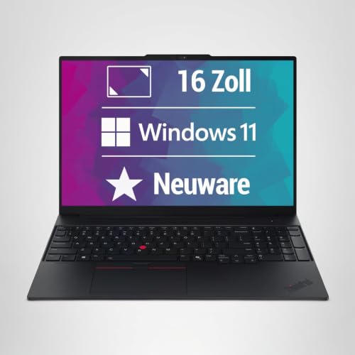 Lenovo ThinkPad E16 Gen 3 16 Zoll Full HD Laptop AMD Ryzen 7-250@ bis zu 5,1 GHz 16 GB 512 GB SSD mit Windows 11 Pro & GRATIS Antiviren-Software - NEU & OVP