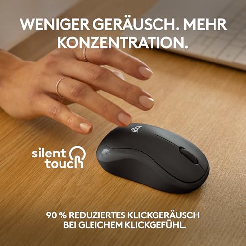 Logitech M240 Silent Bluetooth Maus, Kabellos, Kompakt | Mobil, Smooth Tracking, 18-Monate-Batterie, für Windows/macOS/ChromeOS, kompatibel mit PC/Mac/Laptop/Tablets - Graphit