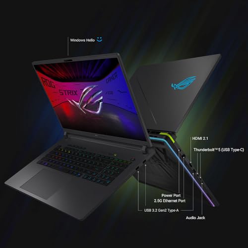 ASUS ROG Strix G18 G815LW Laptop | 18" 2,5K 240Hz/3ms 16:10 IPS Display | Intel Core Ultra 9 275HX | 32GB RAM | 1TB SSD | NVIDIA RTX 5080 | Win11 Home | QWERTZ | Volt Green | 3Monate GamePass