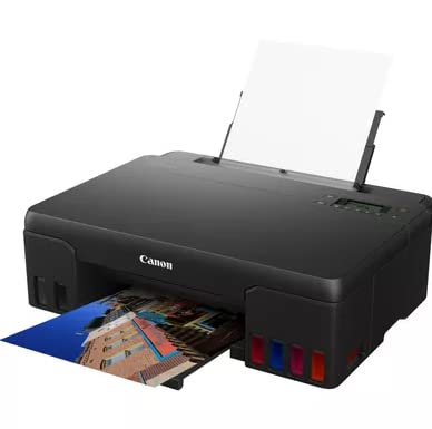 Canon PIXMA G550 Tintentankdrucker mit nachfüllbarem Tank, günstige Drucke | Für Fotoliebhaber; nachfüllbare Tintentanks mit günstigen Flaschen, WiFi Direct und Mopria, randloses A4- und Fotodruck