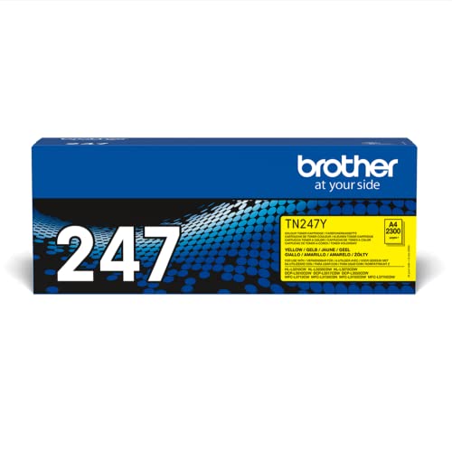 Brother Original Jumbo-Tonerkassette TN-247Y & BA78745 TN-243BK Original Tonerkassette (für DCP-L3510CDW/-L3550CDW, HL-L3210CW/-L3230CDW/-L3270CDW, MFC-L3710CW/-L3730CDN/-L3750CDW/-L3770CDW) schwarz