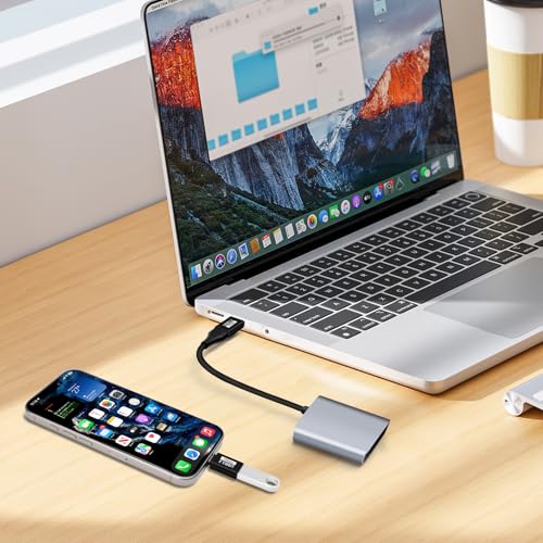 BORLTER CLAMP USB auf USB C/Type-C auf Type A Adapter 3.2 Gen2 Stecker auf Buchse Adapter 2 Pack Kompatibel mit MacBook Pro, Galaxy, Laptop und Anderen Typ-C-Geräten