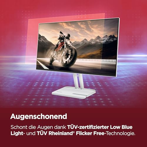 Lenovo L24-4C | Monitor | 23.8" Full HD | 144Hz | IPS | HDMI 1.4 | VGA | Home Office | 1920x1080 Auflösung | 250 nits | 1ms Reaktionszeit | IPS-Panel | Entspiegelt | Lautsprecher | Grau