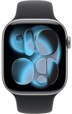 Apple Watch 11 GPS Alu Space Grey 46mm Black Silicon Band, NEU Sonstige