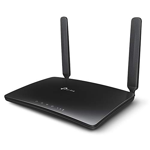 TP-Link Archer MR200 Cat4 + AC750 Mbps Dualband 4G LTE WLAN Router (150 Mbit/s im Download, simultanes 300 /s 2,4GHz + 433 /s 5GHz, frei konfigurierbarer LAN/WAN-Port) schwarz