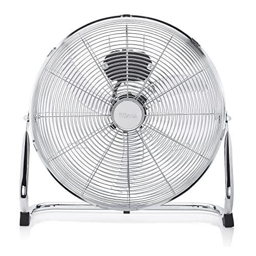Tristar Bodenventilator, 40 cm, 3 Stufen, 130° Neigbar, 45 W | Metallrahmen mit Antirutschfüßen, Luftstrom 3717 m³/Stunde, Handgriff, Überhitzungsschutz, VE-5936