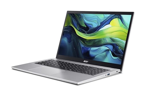 Acer Aspire Go 15 (AG15-42P-R6JZ) Laptop, 15,6" FHD IPS Display, AMD Ryzen 7 5825U, 32 GB RAM, 1 TB SSD, AMD Radeon Grafik, Windows 11, QWERTY Tastatur, Silber