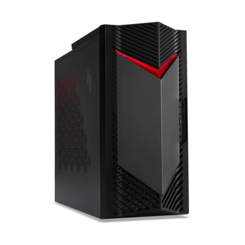 acer Nitro 50 N50-656, Gaming-PC (Intel Core i7-14700F, 16 GB RAM, 1024 GB SSD, NVIDIA RTX 3050, WLAN, HDMI, ohne Betriebssystem), Schwarz