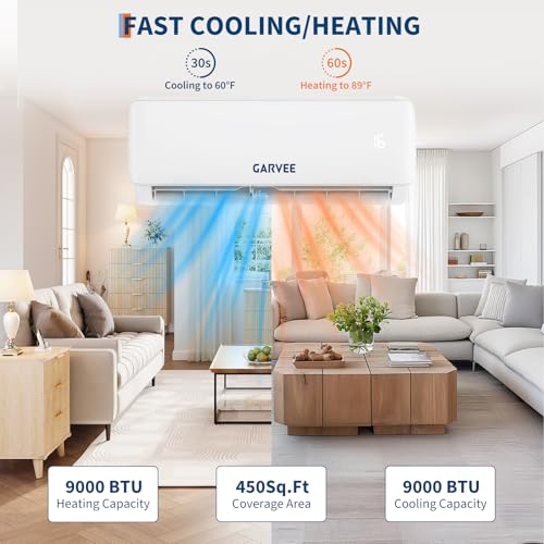 Klimaanlage Split - 9000 BTU (2.7 kW), Inverter Klimagerät mit Heizfunktion,Kühlen A++/Heizen A++, WiFi & App, Kältebringer Split Klimaanlage Wandmontage, bis 70 qm, sehr leise,R32, Montagematerial