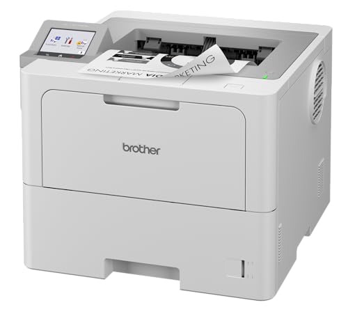 Brother HL-L6410DN, S/W-Laserdrucker, Duplex, LAN, 50 Seiten/Min. | Kassette 520 Blatt, erweiterbar, Gigabit-LAN und USB, Für hohe Druckvolumen