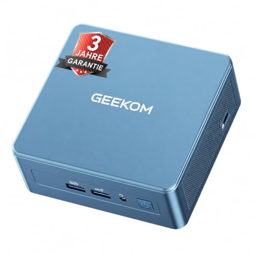 GEEKOM IT12 Mini PC mit Intel i3-12300HE(Übertrifft i5 12450H), 16GB&256GB | Bis 96GB + 10TB, 4 Displays bis 8K, 2× USB4, Wi-Fi 6E, BT 5.4, Business Mini Computer für Büro und Home, 3 Jahre Garantie
