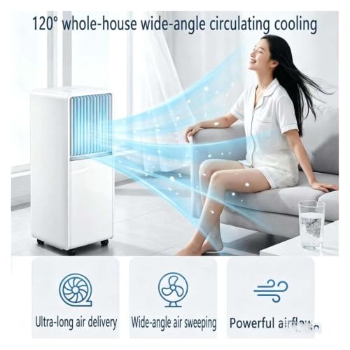 Tragbare Klimaanlage 12000 BTU - Flächendeckungen bis 600 Quadratfuß - Klimaanlage Einheit mit Fernbedienung, Ventilator, Trocknung, Schlafmodus, Installationssets