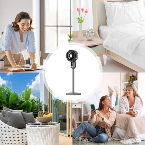 Bodenventilatoren für zu Hause - Oszillierender Ventilator, Hochleistungs-Bodenventilatoren | Bodenventilator, leise Kühlung, oszillierender Luftkreislauf mit 3 Geschwindigkeiten co