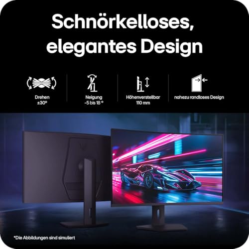 LG Ultragear™ 32G60ZA-B 32 Zoll Curved QHD VA Gaming-Monitor, 180Hz, HDR10, AMD FreeSync™, 2X HDMI 2.0, 1x DisplayPort 1.4, Schwarz