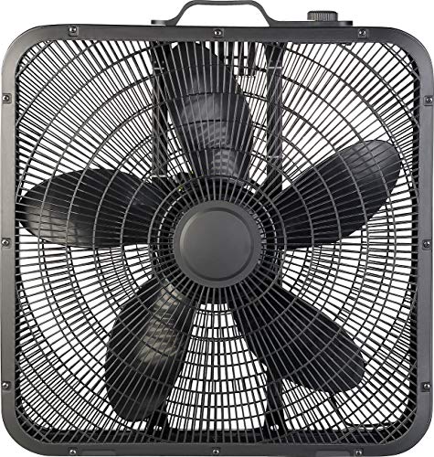 Sichler Haushaltsgeräte Bodenventilator leise: Extrastarker Bodenventilator, 3 Geschwindigkeitsstufen, 60 W, Ø 48 cm (Boxventilator, Kastenventilator, Klima)