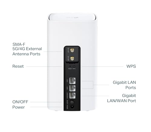 TP-Link Archer NX200 LTE WLAN Router, 5G Router SIM-Karte, AX1800 Dualband-WLAN 6, 3 x Gigabit-Ports, MU-MIMO, Web- und APP-Verwaltung, Plug-and-Play