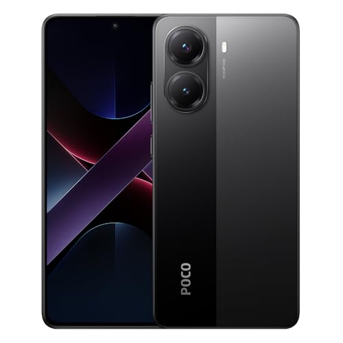 XIAOMI Poco X7 Pro Smartphone, 12+512GB, 6000mAh Akku, 50MP Kamera, Schwarz | 50MP Hauptkamera mit OIS, 90W HyperCharge, IP68, KI-Funktionen (Ladegerät nicht enthalten)