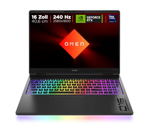 HP Omen MAX 16 Laptop, Intel Ultra 7 255HX, RTX 5070 Ti, 32GB RAM, 1TB SSD