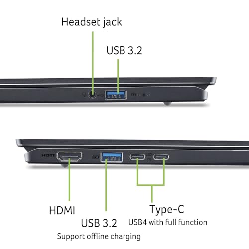 Acer Swift Go 16 AI OLED (SFG16-61-R5CB) KI Laptop, Copilot+ PC, 16" WUXGA+ OLED 120Hz Display, AMD Ryzen Al 7 350,. 32 GB RAM, 1 TB SSD, AMD Radeon 860M, Windows 11, QWERTZ Tastatur, grau