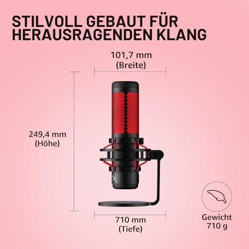 HyperX QuadCast - USB-mikrofon [sort-r