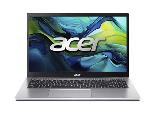 Acer Aspire Go 15 (AG15-42P-R6JZ) Laptop, 15,6" FHD IPS Display, AMD Ryzen 7 5825U, 32 GB RAM, 1 TB SSD, AMD Radeon Grafik, Windows 11, QWERTY Tastatur, Silber