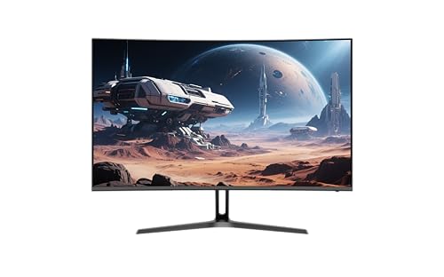 Amzfast 27 Zoll Curved Gaming Monitor 240Hz, 1920x1080 FHD, VA Curved 1500R, 1ms MPRT, Adaptive Sync, 4000:1 Kontrast, 95% DCI-P3, 130% sRGB, HDR, HDMI 2.0&DP 1.4, VESA 100x100mm, AMZG27C1 Pro