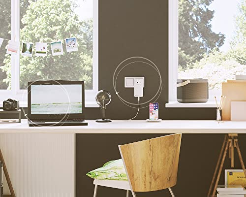 devolo Magic 2 Erweiterungsadapter, Powerline Adapter, bis zu 2.400 Mbit/s, 1x Gigabit-Anschluss, ideal für Homeoffice, dLAN 2.0, Weiß