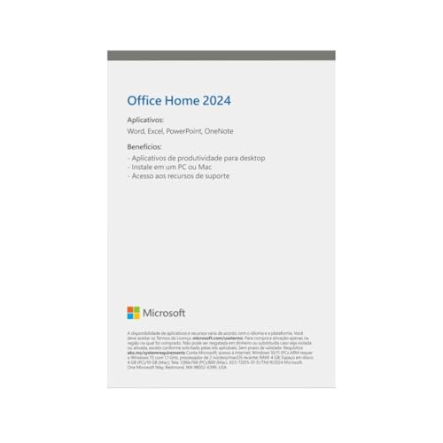 Microsoft Office Casa e Negócios 2024 (1 PC/Mac)