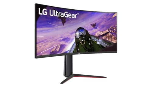 LG, 34 Zoll, Ultragear™ UWQHD Curved Gaming Monitor, 34GP63AP-B.AEU, 3440 x 1440, 21:9, 5 ms GtG, 160 Hz, HDR10, Motion Blur Reduction, AMD FreeSync™ Preminum- Schwarz