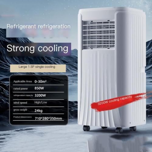 HUGGWRT Tragbare Klimaanlage 10000 BTU, kühlt Räume bis 32 m², Smart AC mit Fernbedienung, leiser Ventilator, Schlaf- und Eco-Modus, 24-Stunden-Timer, für Wohnzimmer, 10000 Btu, 10000 BTU
