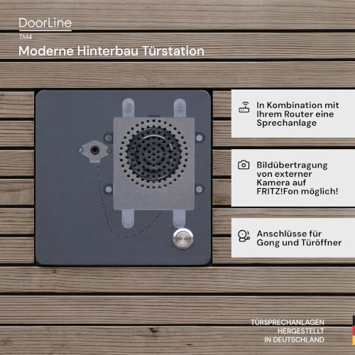 DoorLine TM4 von Telegärtner Elektronik, Clevere Hinterbau-Türstation, macht TK-Anlage FRITZ!Box / Router zur Tür-Sprechanlage