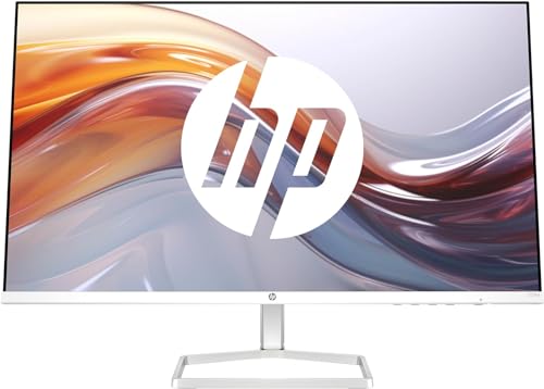 HP Series 5 527sa FHD IPS Monitor mit Lautsprechern | 68,6 cm (27 Zoll) | 100Hz | 1500:1 Kontrast | 99% sRGB | Dual-HDMI 1.4 | VGA | Audio-Aus-/Eingang | Entspiegelt | Neigbar | Nachhaltig | Weiß
