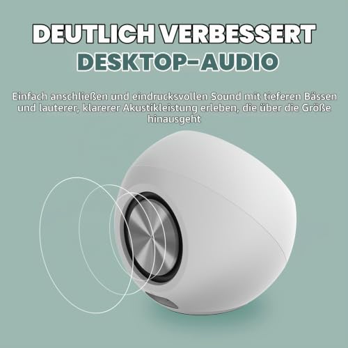 CREATIVE Pebble Pro (Schwarz) USB-C PC-Lautsprecher mit Bluetooth 5.3 und anpassbarer RGB-Beleuchtung, USB-Audio und Headset-/Mikrofonanschluss